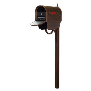 Floral Curbside Mailbox with Newspaper Tube - Special Lite Products
