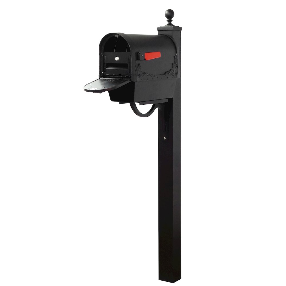 Floral Curbside Mailbox with Newspaper Tube - Special Lite Products