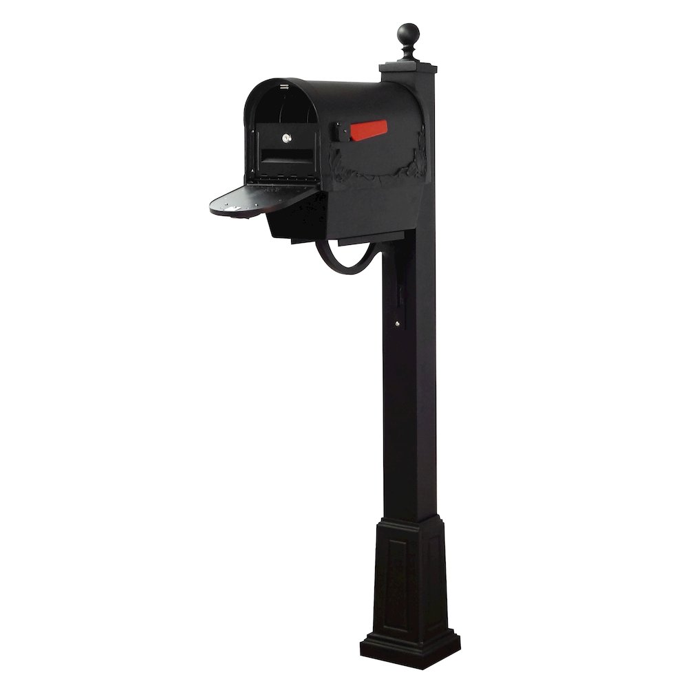 Floral Curbside Mailbox with Newspaper Tube - Special Lite Products