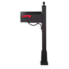 Titan Aluminum Curbside Mailbox and  Springfield Mailbox Post with Base - Special Lite Products