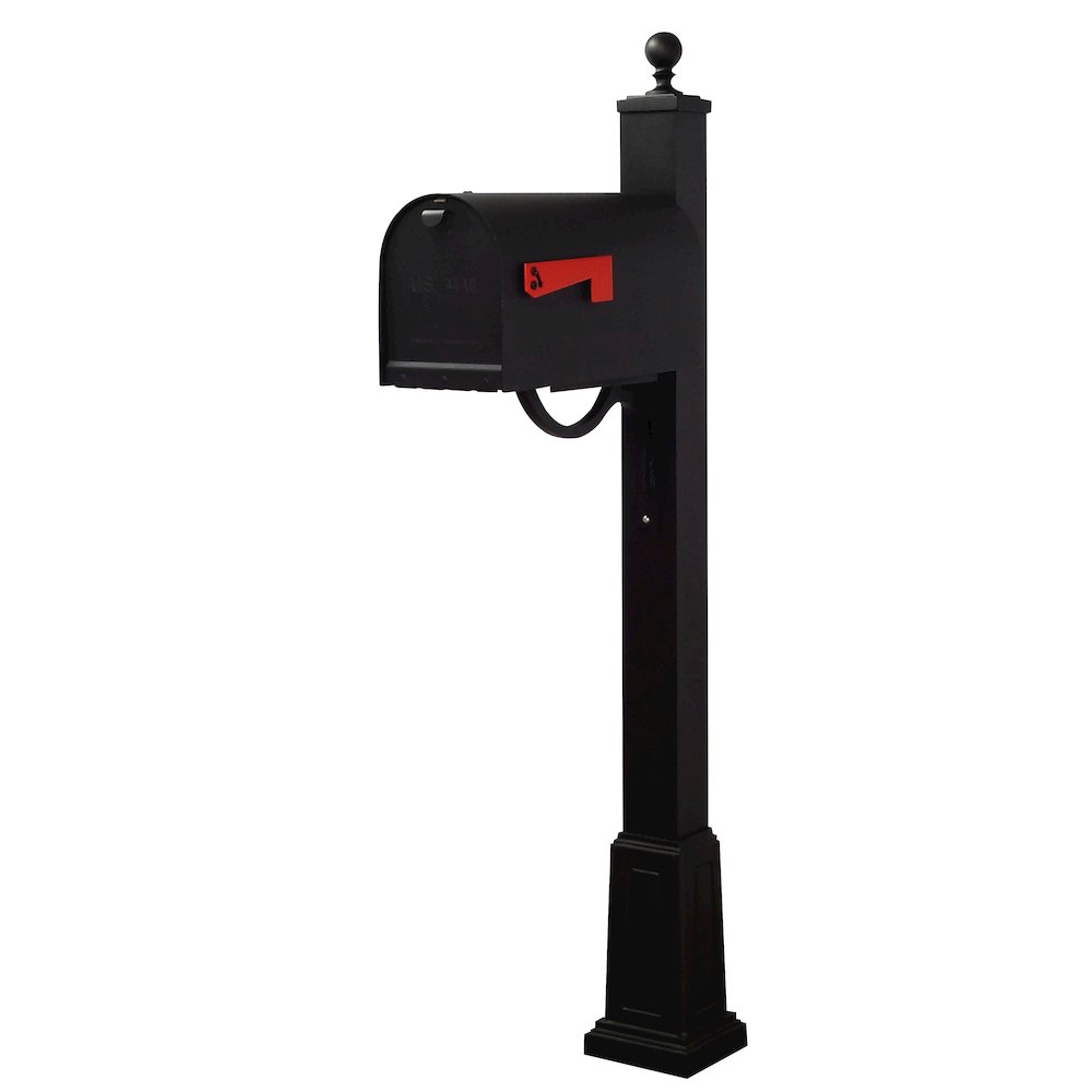 Titan Steel Curbside Mailbox and  Springfield Mailbox Post with Base - Special Lite Products