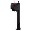 Titan Aluminum Curbside Mailbox with Newspaper Tube and  Springfield Mailbox - Special Lite Products