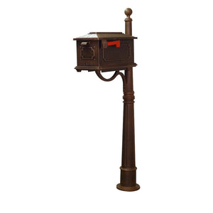 Kingston Curbside Mailbox and Ashland Decorative Aluminum Durable Mailbox Post - Special Lite Products