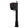 Kingston Curbside Mailbox with Newspaper Tube and Springfield Mailbox with Base - Special Lite Products