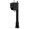 Kingston Curbside Mailbox with Newspaper Tube and Springfield Mailbox with Base - Special Lite Products