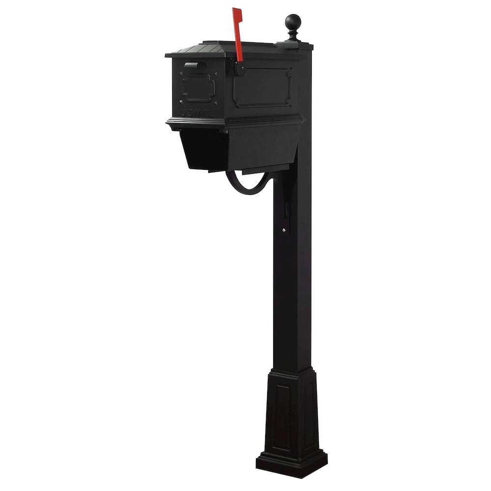 Kingston Curbside Mailbox with Newspaper Tube and Springfield Mailbox with Base - Special Lite Products
