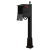Kingston Curbside Mailbox with Newspaper Tube and Springfield Mailbox with Base - Special Lite Products