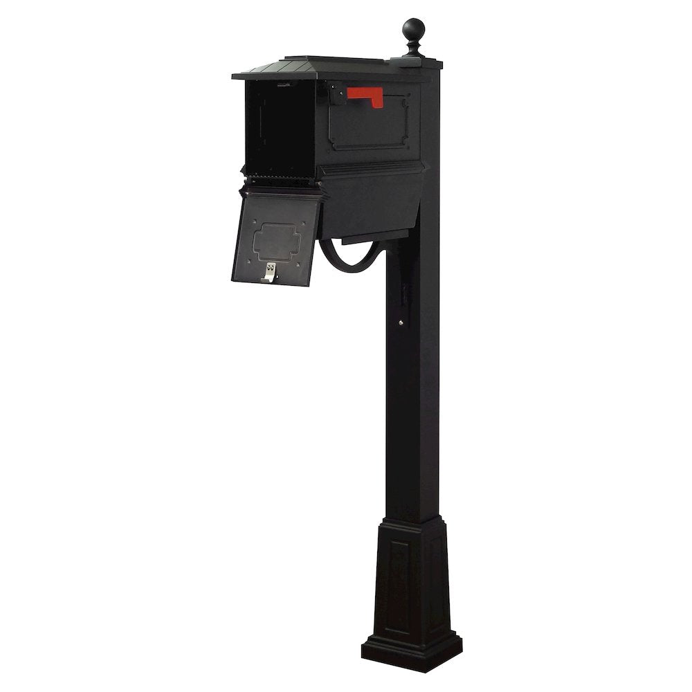 Kingston Curbside Mailbox with Newspaper Tube and Springfield Mailbox with Base - Special Lite Products