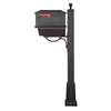 Kingston Curbside Mailbox with Newspaper Tube and Springfield Mailbox with Base - Special Lite Products