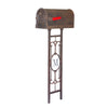 Savannah Curbside Mailbox with Monogram Mailbox Post - Special Lite Products