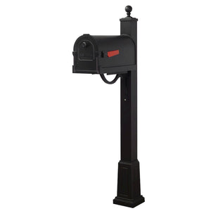 Savannah Curbside Mailbox and Springfield Mailbox Post with Base - Special Lite Products