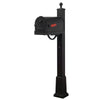 Savannah Curbside Mailbox and Springfield Mailbox Post with Base - Special Lite Products