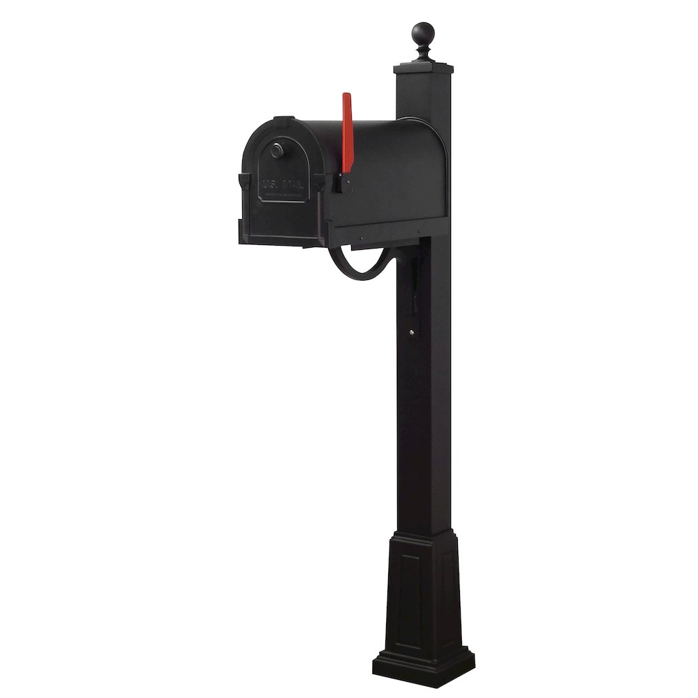 Savannah Curbside Mailbox and Springfield Mailbox Post with Base - Special Lite Products