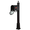 Savannah Curbside Mailbox and Springfield Mailbox Post with Base - Special Lite Products