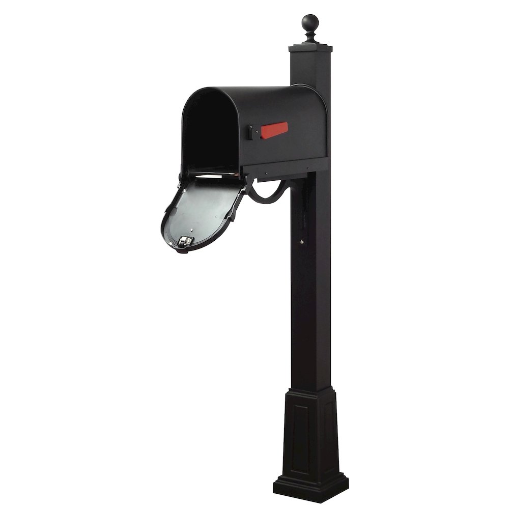Savannah Curbside Mailbox and Springfield Mailbox Post with Base - Special Lite Products