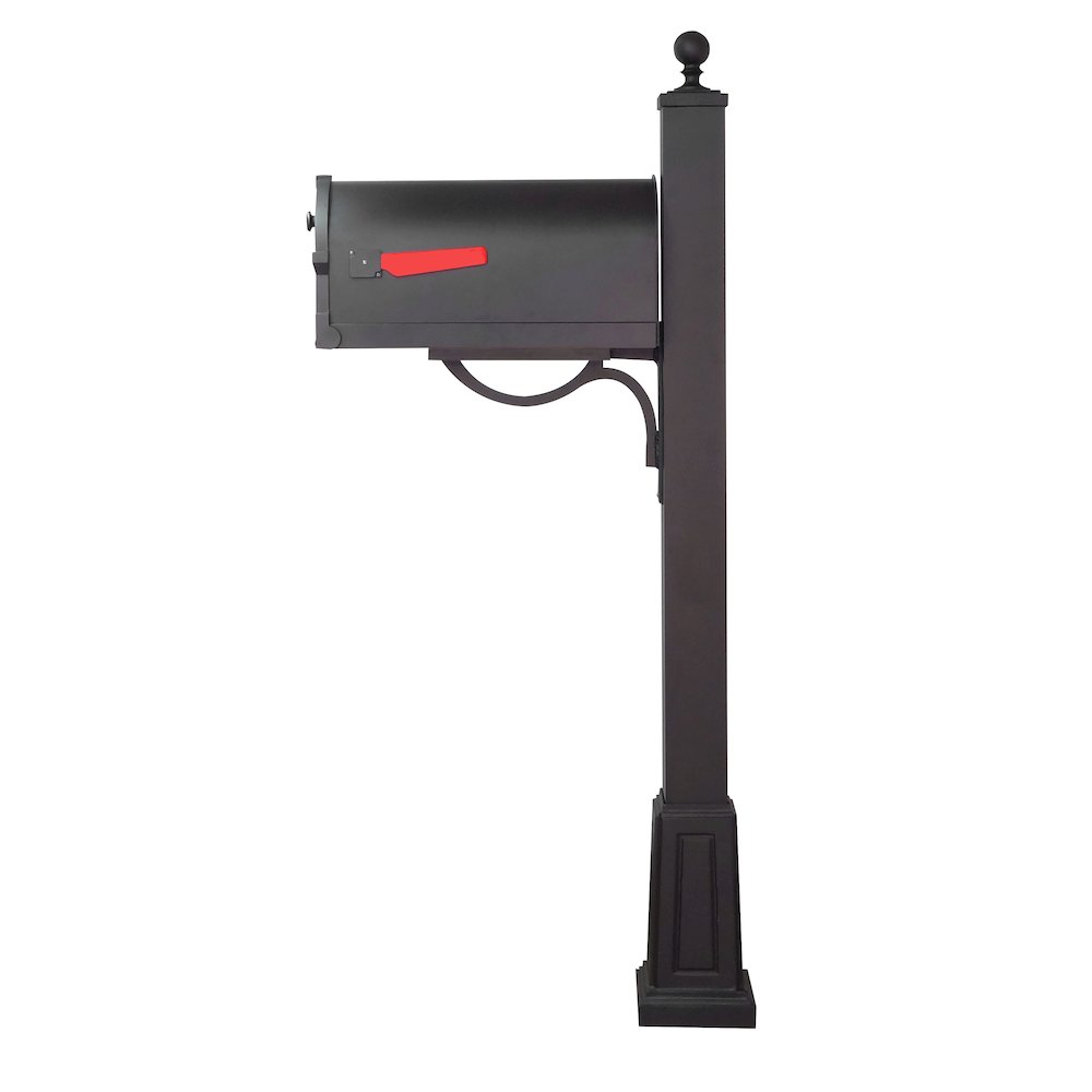 Savannah Curbside Mailbox and Springfield Mailbox Post with Base - Special Lite Products