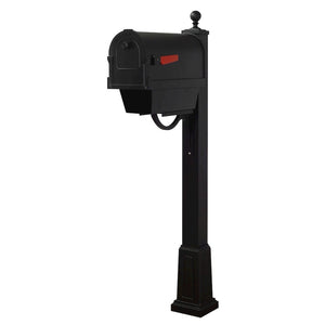 Savannah Curbside Mailbox with Newspaper Tube and Springfield Mailbox with Base - Special Lite Products