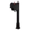 Savannah Curbside Mailbox with Newspaper Tube and Springfield Mailbox with Base - Special Lite Products