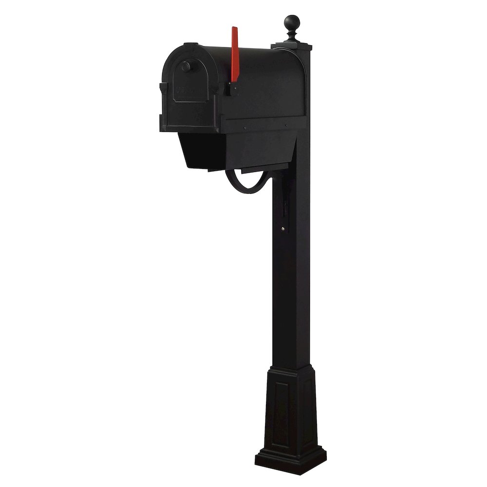 Savannah Curbside Mailbox with Newspaper Tube and Springfield Mailbox with Base - Special Lite Products