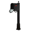 Savannah Curbside Mailbox with Newspaper Tube and Springfield Mailbox with Base - Special Lite Products