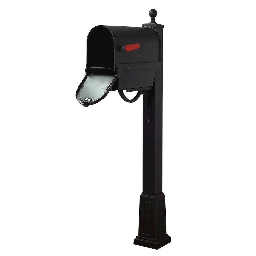 Savannah Curbside Mailbox with Newspaper Tube and Springfield Mailbox with Base - Special Lite Products