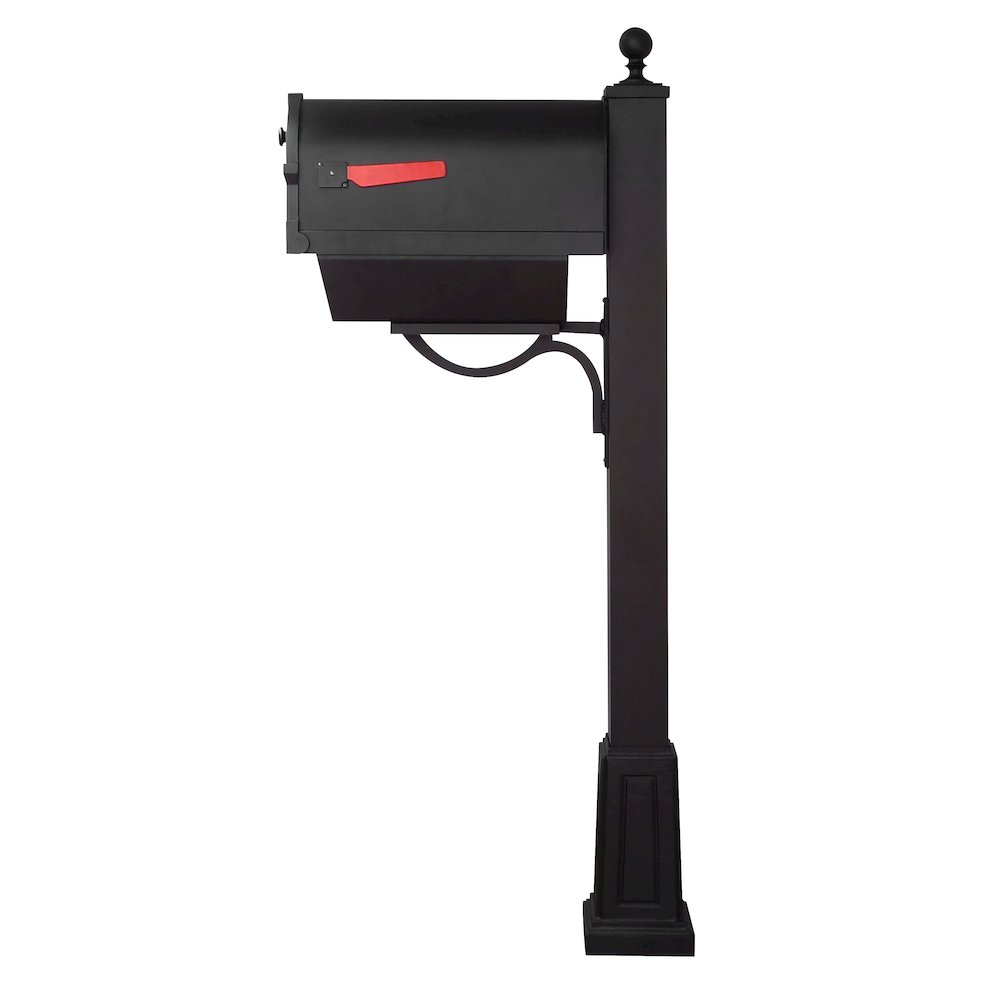 Savannah Curbside Mailbox with Newspaper Tube and Springfield Mailbox with Base - Special Lite Products
