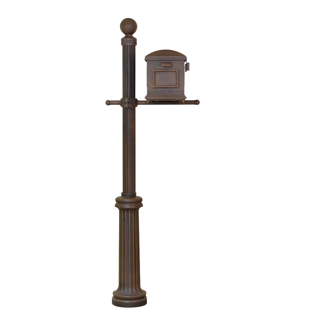 Traditional Curbside Mailbox and Fresno Mailbox Post - Special Lite Products