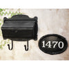 Floral Horizontal Wall Mount Mailbox and Floral Wall Mount Address Plaque - Special Lite Products