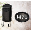 Flora Vertical Wall Mount Mailbox and Floral Wall Mount Address Plaque - Special Lite Products