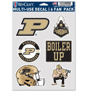 Purdue Boilermakers Decal Multi Use Fan 6 Pack - WinCraft