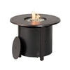 Hartwick 34'' Round Gas Fire Pit Chat Table with Clear Glass Fire Beads - Alfresco Home
