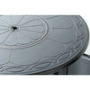 Hartwick 34'' Round Gas Fire Pit Chat Table with Clear Glass Fire Beads - Alfresco Home