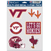 Virginia Tech Hokies Decal Multi Use Fan 6 Pack - WinCraft