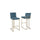 29'' Tufted Velvet Upholstered Bar Stool in Teal Blue (Set of 2) - Best Quality Furniture