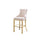 29'' Cream velvet barstool with gold color base (SET OF 2) - Best Quality Furniture