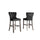 29'' Tufted Velvet Upholstered Bar stool in Black, Set of 2 - Best Quality Furniture
