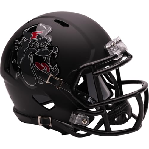 Fresno State Bulldogs Helmet Riddell Replica Mini Speed Style Black Bulldog - Riddell