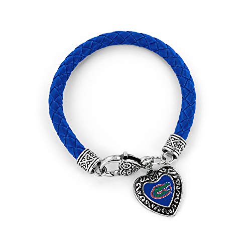 Florida Gators Bracelet Braided Charmed Blue - Aminco