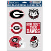 Georgia Bulldogs Decal Multi Use Fan 6 Pack - WinCraft