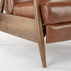 Solaris Wood Arm Push Back Recliner - Caramel - Comfort Pointe