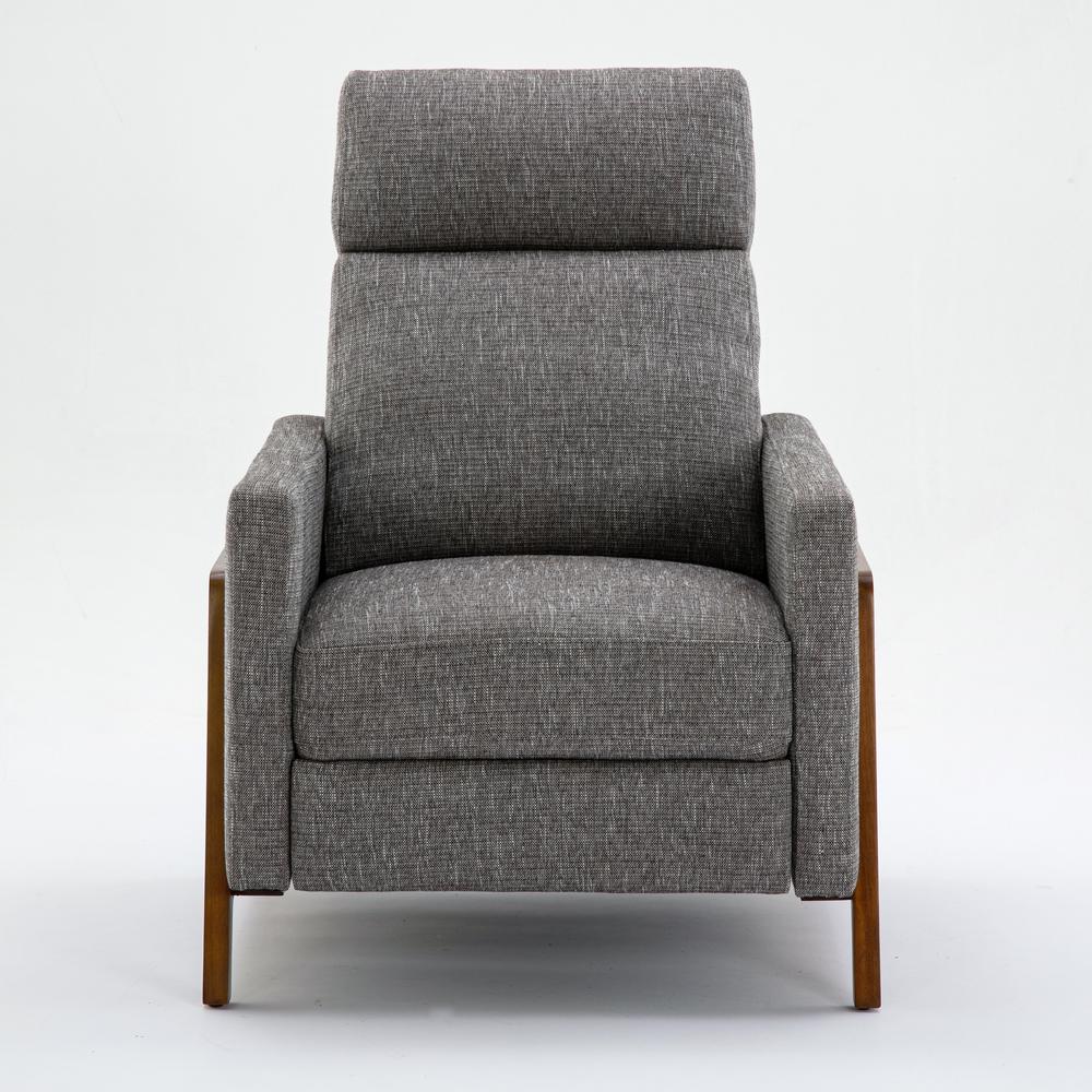 Veneto Push Back Recliner in Performance Fabric - Ashen Grey - Comfort Pointe