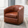 Tyler Swivel Arm Chair - Caramel - Comfort Pointe