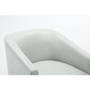 Gaven Dove Grey Wood Base Swivel Chair - Comfort Pointe