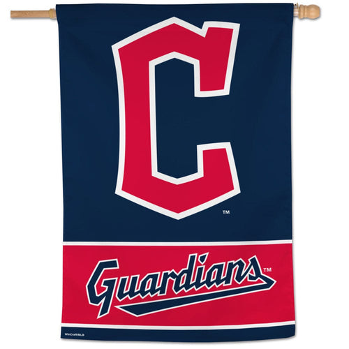 Cleveland Guardians Banner 28x40 Vertical Alternate Design - Special Order - WinCraft