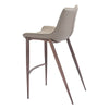 Magnus Barstool (Set of 2) Brown & Walnut - ZUO