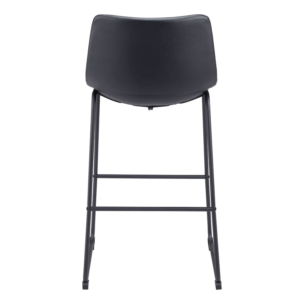 Smart Barstool (Set of 2) Black - ZUO