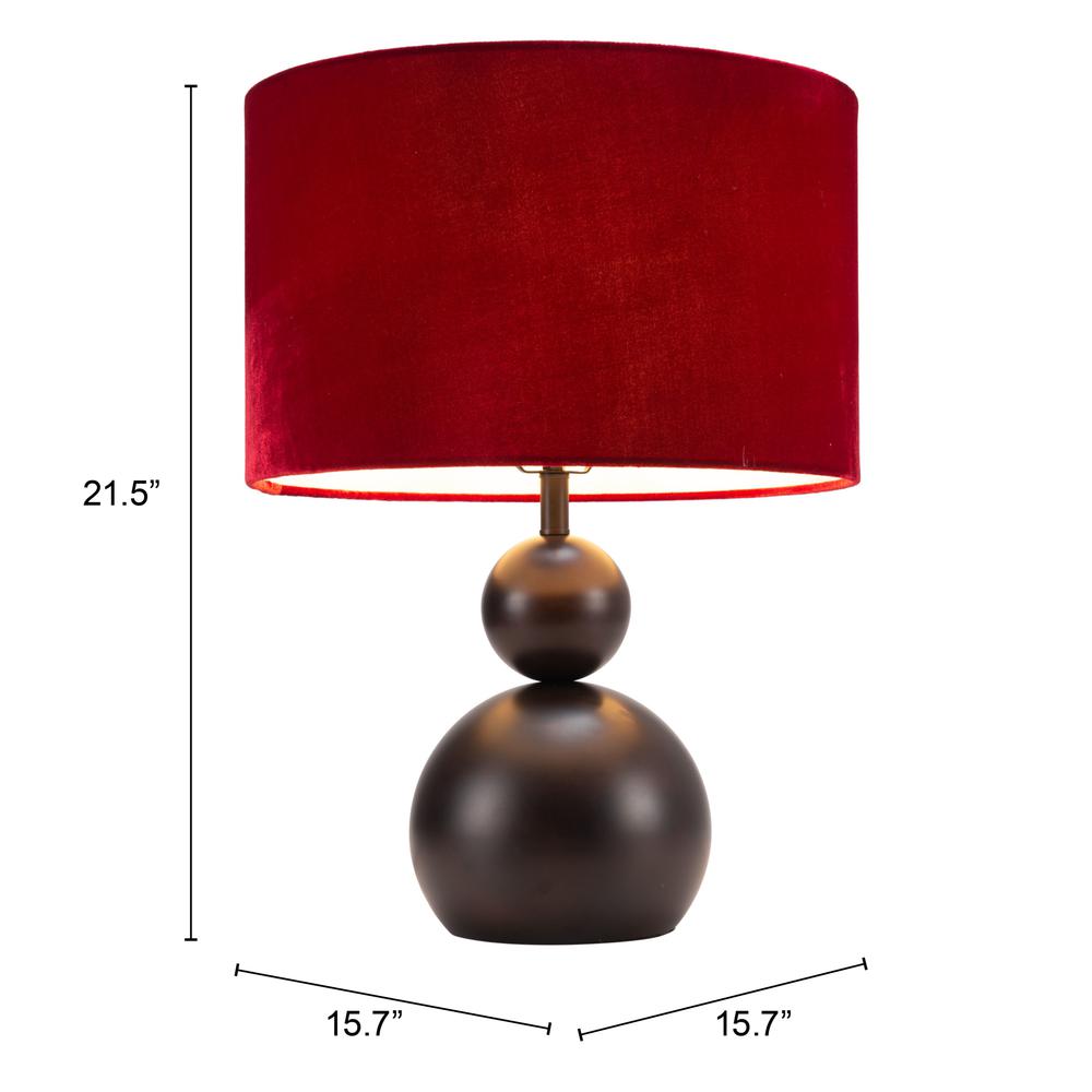 Shobu Table Lamp Red - ZUO