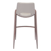 Desi Barstool (Set of 2) Beige & Walnut - ZUO