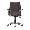 Enterprise Low Back Office Chair Espresso - ZUO