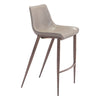 Magnus Barstool (Set of 2) Brown & Walnut - ZUO